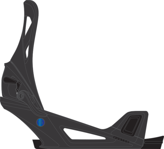 Burton Men's Step On® Re:Flex Snowboard Binding (25/26) Black-A02