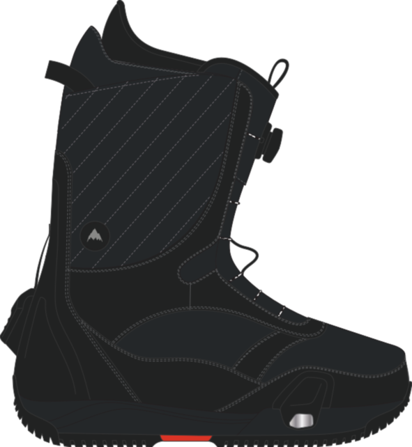 Burton Womens Limelight Step On Boot (24/25) Black-002