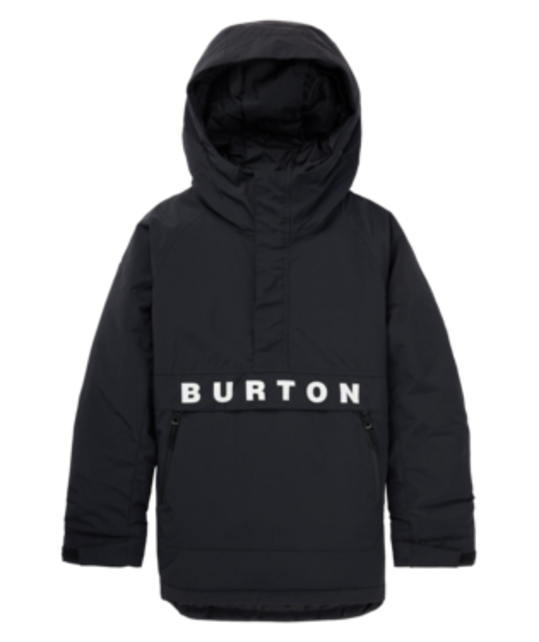 Burton Kids' Frostner 2L Anorak Jacket (25/26) True Black-A04