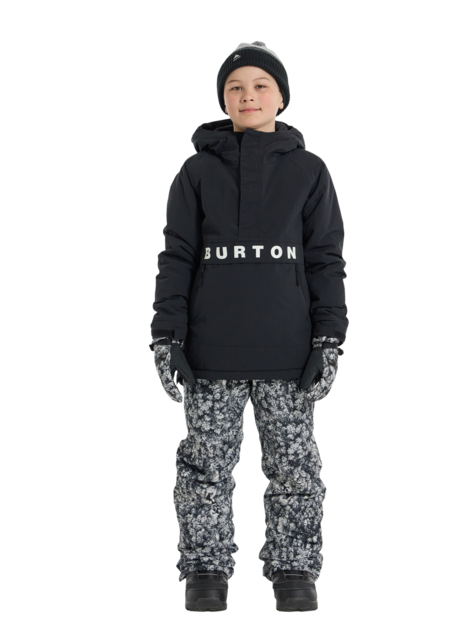 Burton Kids' Frostner 2L Anorak Jacket (25/26) True Black-A04
