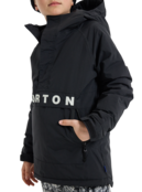 Burton Kids' Frostner 2L Anorak Jacket (25/26) True Black-A04