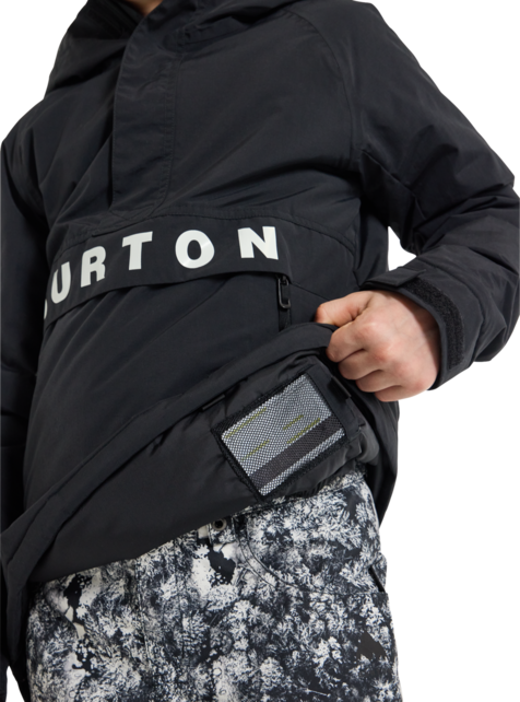 Burton Kids' Frostner 2L Anorak Jacket (25/26) True Black-A04
