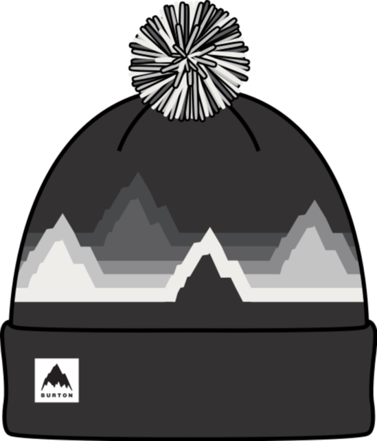 Burton Kids' Recycled Echo Lake Beanie (25/26) True Black-001 1SZ Burton Kids' Recycled Echo Lake Beanie (25/26) True Black-001 1SZ
