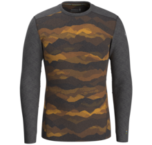 Smartwool Mens Classic Thermal Merino Base Layer Crew Boxed (23/24) Charcoal Mtn Scape-M66