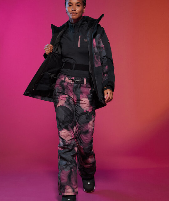 Roxy Nadia Printed Pt (23/24) True Black Pansy Pansy Kvj2