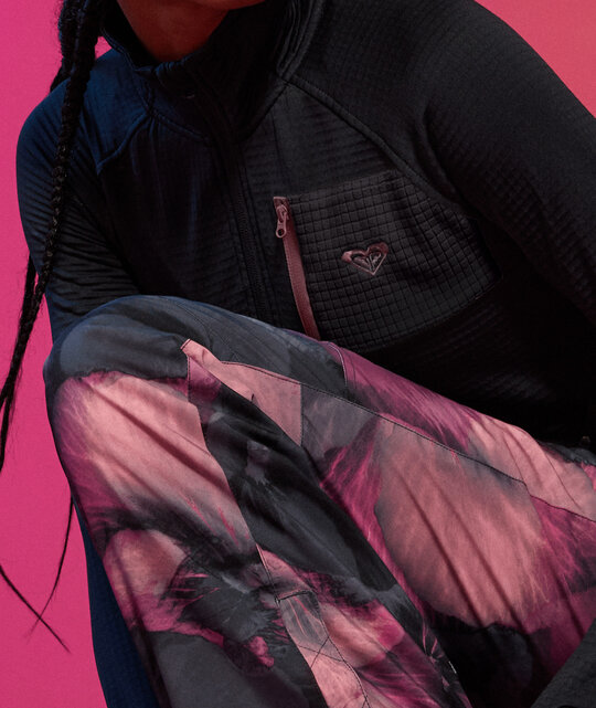 Roxy Nadia Printed Pt (23/24) True Black Pansy Pansy Kvj2