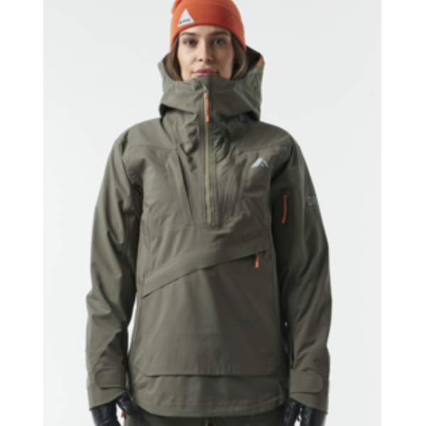 Asymmetric zip-up jacket in black - Snow Peak