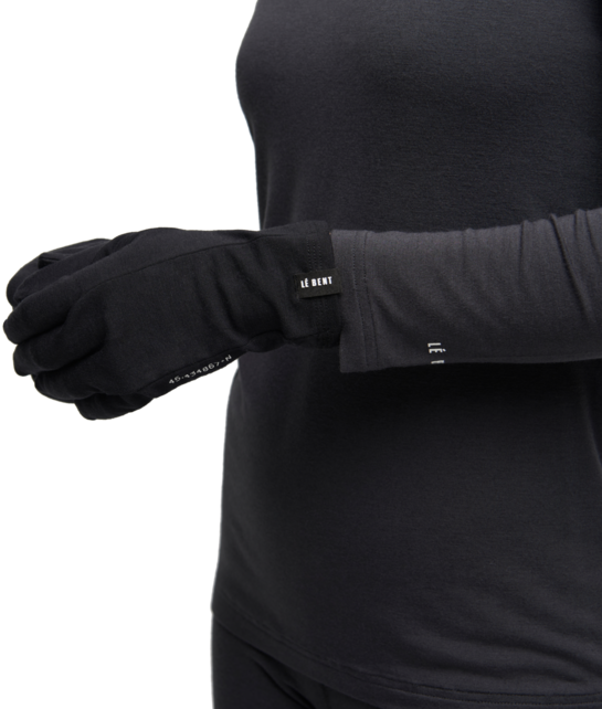 Le Bent Core Midweight Glove Liner (24/25) Black-001