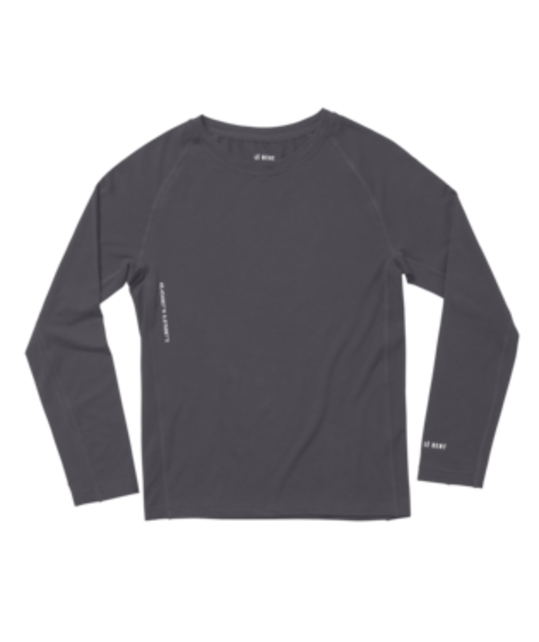 Le Bent Kids Core Midweight Raglan (23/24) Dark Cloud - 012