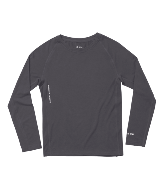Le Bent Kids Core Midweight Raglan (23/24) Dark Cloud - 012