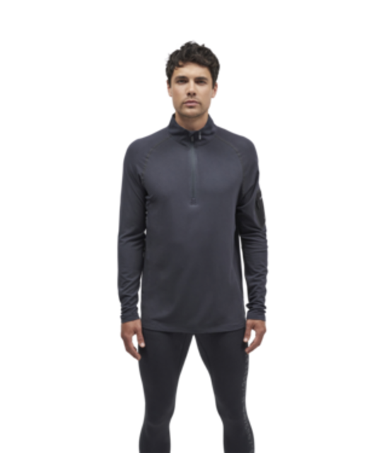 Le Bent Mens Core Midweight 1/4 Zip (23/24) Dark Cloud - 012