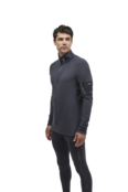 Le Bent Mens Core Midweight 1/4 Zip (23/24) Dark Cloud - 012