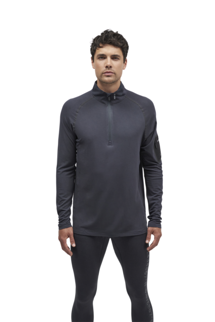 Le Bent Mens Core Midweight 1/4 Zip (23/24) Dark Cloud - 012