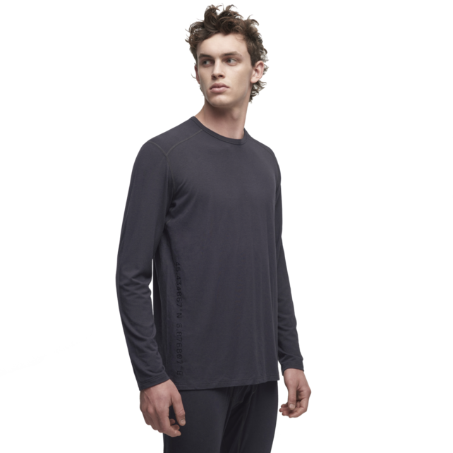Le Bent Mens Core Midweight Crew (23/24) Dark Cloud - 012