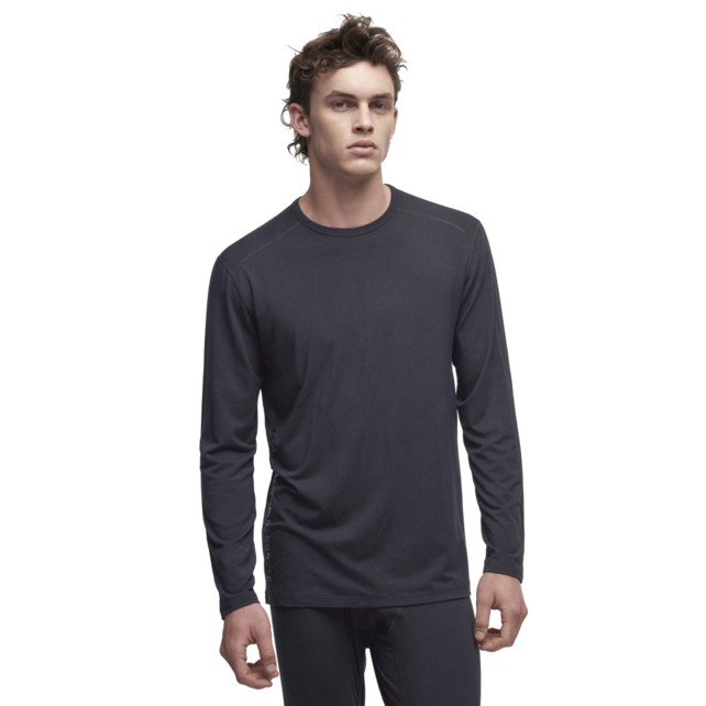 Le Bent Mens Core Midweight Crew (23/24) Dark Cloud - 012