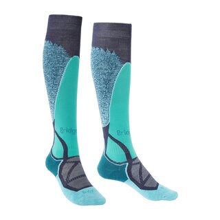 Bridgedale Ski Mw Wmn - Pattern (23/24) 212 Dark Denim/Aqua