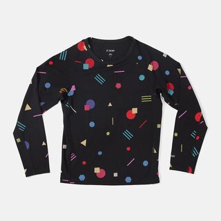 Le Bent Kids Confetti Midweight Raglan (24/25) Black - 965