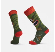 Le Bent Kids Light Cushion Monster Party Snow Sock (26/27) Kombu Green