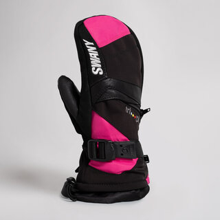 Swany X-Change Jr Mitt (25/26) Black/Magenta-599