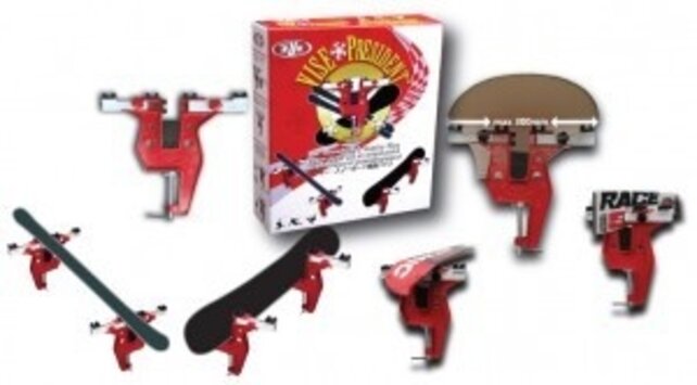 Kuu Kuu Vise President Combo Vise - Snowboard And Ski (23/24) Red/White