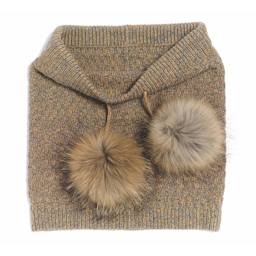 BRUME Brume Womens North Twin Neckwarmer Gold -40 (17/18) OS BRUME Brume Womens North Twin Neckwarmer Gold -40 (17/18) OS