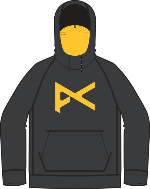 Anon Mfi Pullover Hoodie (24/25) Black/Golden-002