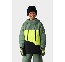 686 Boys' Geo Insulated Jacket (24/25) Cypress Lime Colorblock-Clcb