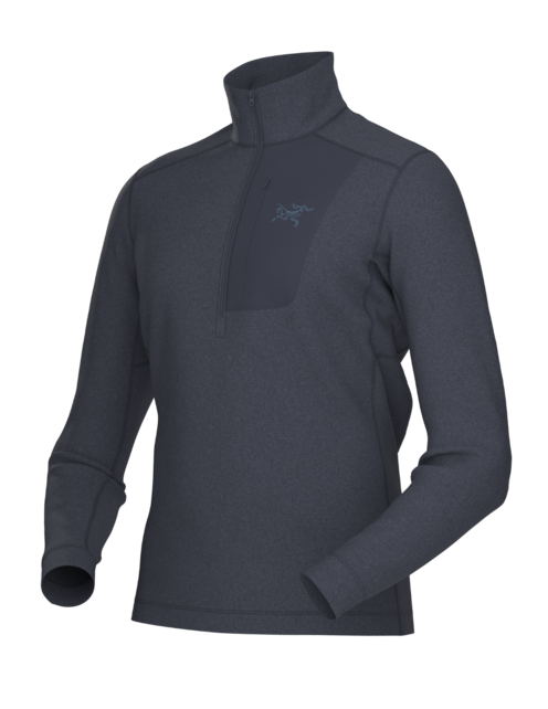 Arc'teryx Rho LT Zip Neck Men's (25/26) Black Sapphire