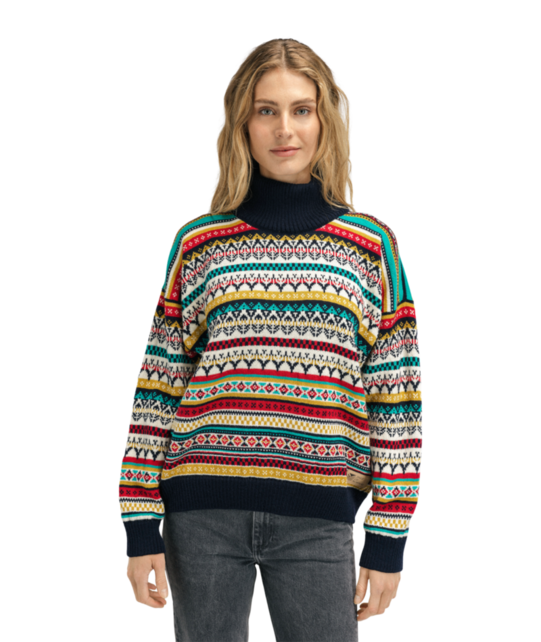 Dale Of Norway Utsira Feminine Sweater (25/26) Marine Offwhite Raspberry