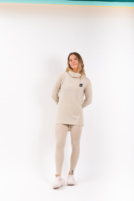 Eivy Icecold Wool Gaiter Rib Top (24/25) Faded Cloud