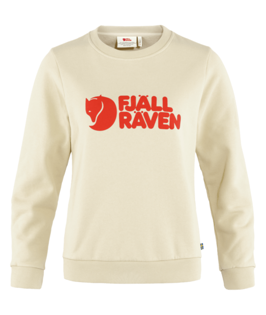 Fjallraven Fjällräven Logo Sweater W (25/26) Chalk White-Flame Orange-113-214Fr
