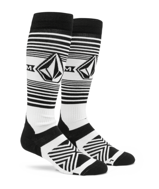 Volcom Horizon Wool Blend Otc Sock (24/25) White-Wht