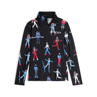 Spyder March 1/2 Zip (24/25) Black-Blk