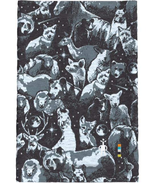 Smartwool Kids' Thermal Merino Neck Gaiter (24/25) Winter Sky Animals-P12