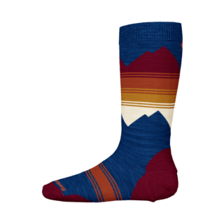 Smartwool Kids' Ski Light Cushion Otc Socks (25/26) Alpine Blue-B25