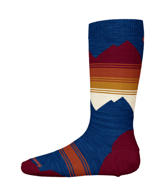 Smartwool Kids' Ski Light Cushion Otc Socks (25/26) Alpine Blue-B25