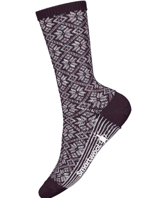 Smartwool Everyday Traditional Snowflake Crew Socks (25/26) Purple Iris-L90 Smartwool Everyday Traditional Snowflake Crew Socks (25/26) Purple Iris-L90