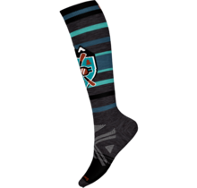 Smartwool Ski Full Cushion Alpine Edge Otc Socks (24/25) Charcoal-003