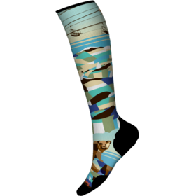 Smartwool Ski Targeted Cushion Bear Country Print Otc Socks (24/25) Capri-810