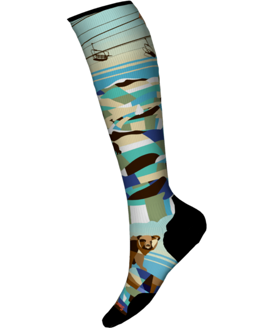 Smartwool Ski Targeted Cushion Bear Country Print Otc Socks (24/25) Capri-810 Smartwool Ski Targeted Cushion Bear Country Print Otc Socks (24/25) Capri-810
