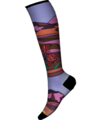 Smartwool Women's Ski Zero Cushion Floral Field Print Otc Socks (25/26) Picante-J33