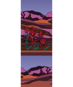 Smartwool Women's Ski Zero Cushion Floral Field Print Otc Socks (25/26) Picante-J33