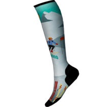 Smartwool Womens Ski Targeted Cushion Snow Bunny Print Otc Socks (24/25) Capri-810