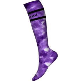 Smartwool Womens Ski Full Cushion Tie Dye Print Otc Socks (24/25) Purple Iris-L90