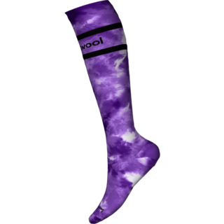 Smartwool Womens Ski Full Cushion Tie Dye Print Otc Socks (24/25) Purple Iris-L90
