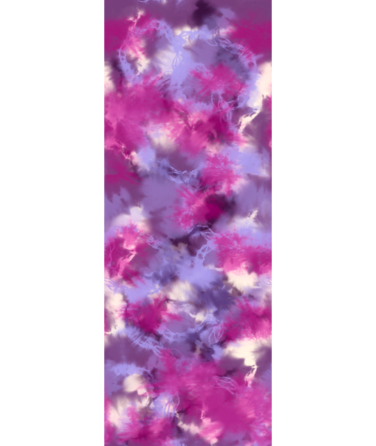 Smartwool Junior Ski Zero Cushion Tie Dye Print Otc Socks (24/25) Purple Iris-L90