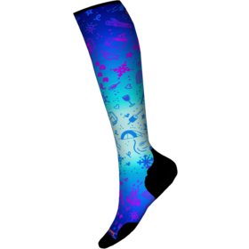 Smartwool Ski Targeted Cushion Nature Doodles Print Otc Socks (24/25) Capri-810