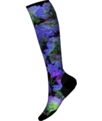 Smartwool Womens Ski Targeted Cushion Electric Lotus Print Otc Socks (25/26) Black-001