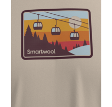 Smartwool Gondola Ride Graphic Long Sleeve Tee (24/25) Almond-L31