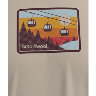 Smartwool Gondola Ride Graphic Long Sleeve Tee (24/25) Almond-L31